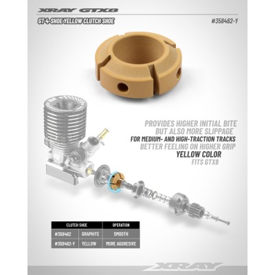 ZAPATA GT 4-PATAS AMARILLA